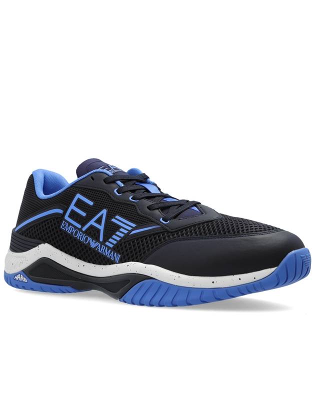 EA7 Emporio Armani Lace-up Sneakers, Men's, Blue - EMPORIO ARMANI - BALAAN 4