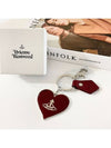 heart logo key ring burgundy - VIVIENNE WESTWOOD - BALAAN 3