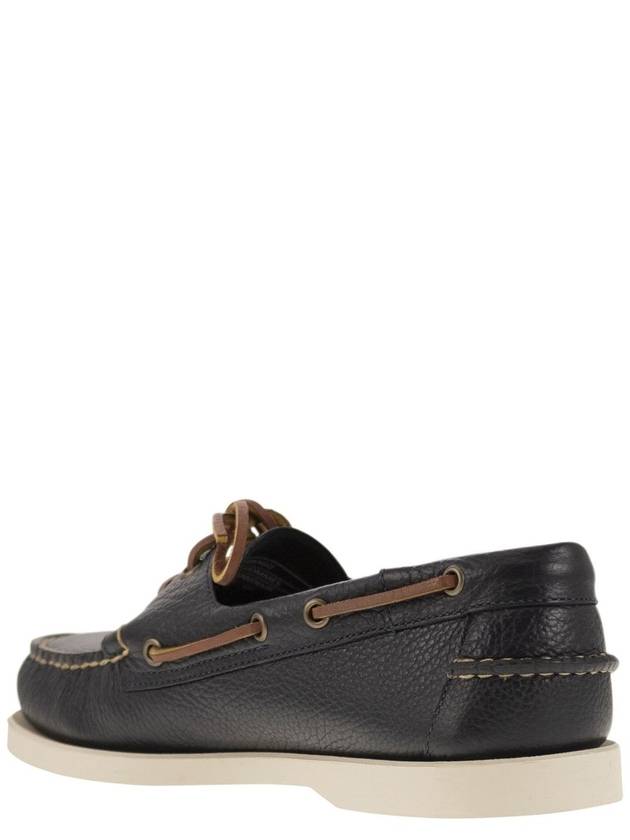 PORTLAND - Moccasin with grained leather - SEBAGO - BALAAN 3