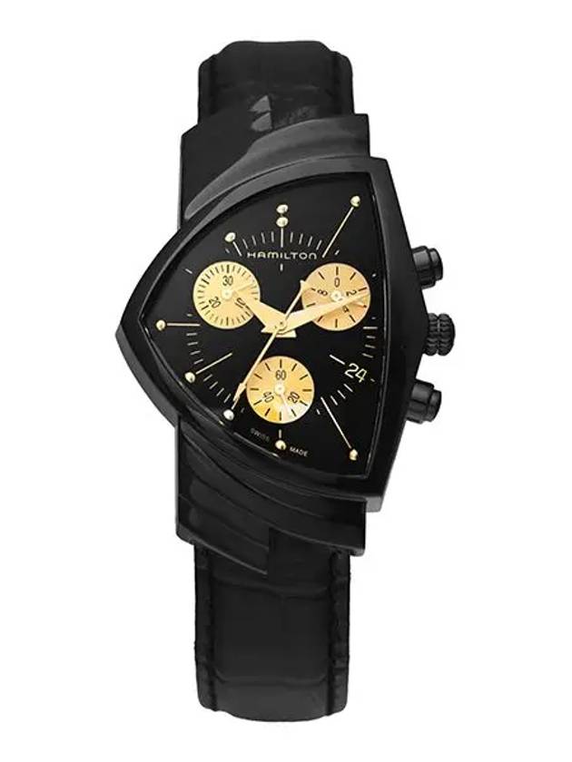 Ventura L Chrono Watch Black - HAMILTON - BALAAN 3