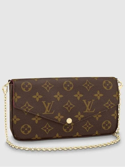 Felicie Pochette Monogram Shoulder Bag Fuchsia Brown - LOUIS VUITTON - BALAAN 2