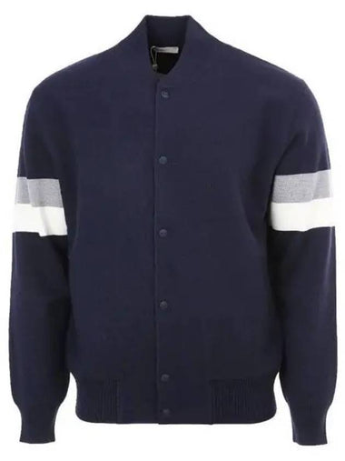 College wool navy bomber jacket 270219 - HERNO - BALAAN 1