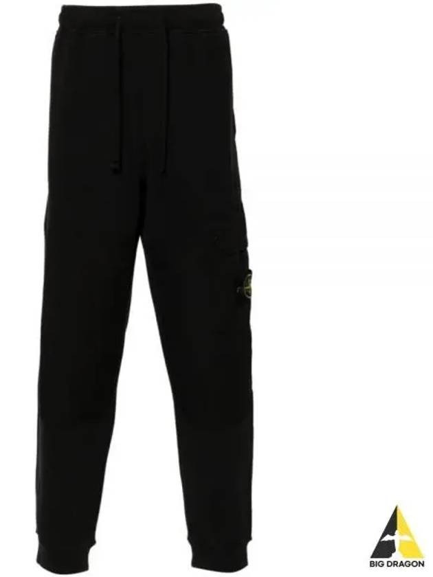 Compass Badge Panel Track Pants Black - STONE ISLAND - BALAAN 2