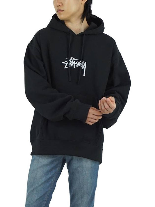 stock logo applique hoodie black - STUSSY - BALAAN 2