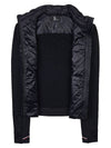 Women's Padded Zip-Up Jacket Black - MONCLER - BALAAN 10