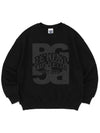 BIG SLOGAN LOGO SWEATSHIRTS BLACK - POLYGRAM - BALAAN 4