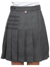 diagonal mini pleated skirt - THOM BROWNE - BALAAN 7