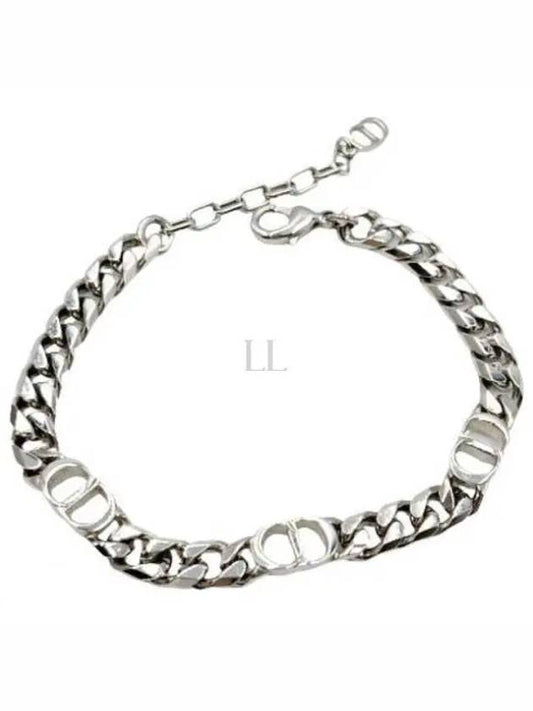 Italic Chain Link Bracelet Silver - DIOR - BALAAN 2