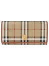 Vintage Check Flap Long Wallet Beige - BURBERRY - BALAAN 2