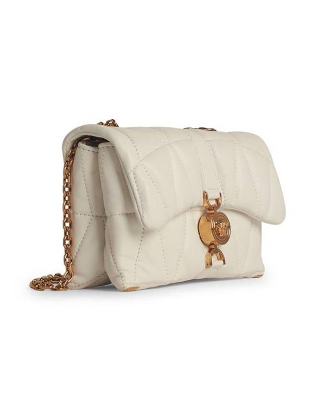 Versace 'Cleio' Small White Leather Crossbody Bag - VERSACE - BALAAN 2