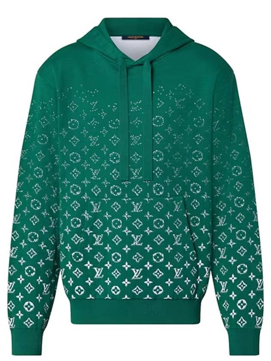 Monogram Gradient Cotton Hoodie Green - LOUIS VUITTON - BALAAN 1