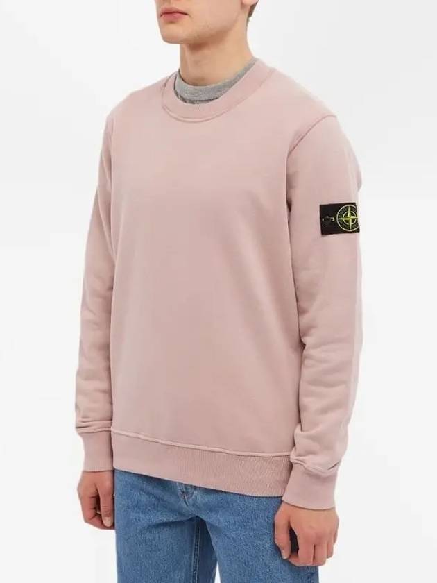 Wappen Patch Crew Neck Sweatshirt Rose Quartz - STONE ISLAND - BALAAN 3