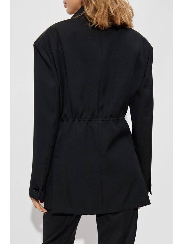 Lanvin Blazer With Drawstrings At The Waist, Women's, Black - LANVIN - BALAAN 4