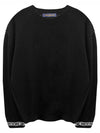 1AAU7S Cuffs Cashmere Crew Neck Round Knit Black Men’s Knit TSH - LOUIS VUITTON - BALAAN 1