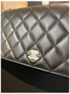 Pearl Strap Woc Gold Lambskin Chain Cross Bag Black AP2579 B07531 94305 - CHANEL - BALAAN 8