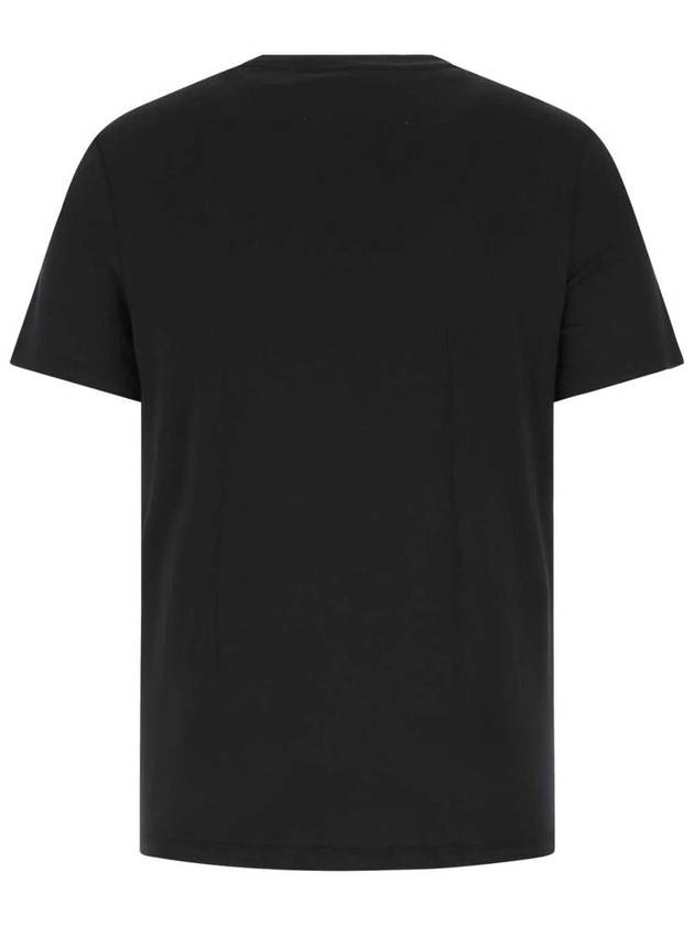 Cotton Modal Crew Neck Short Sleeve T-Shirt Black - TOM FORD - BALAAN 3