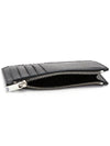 Leather Zipper Classic Fragment Card Wallet Black - SAINT LAURENT - BALAAN 5