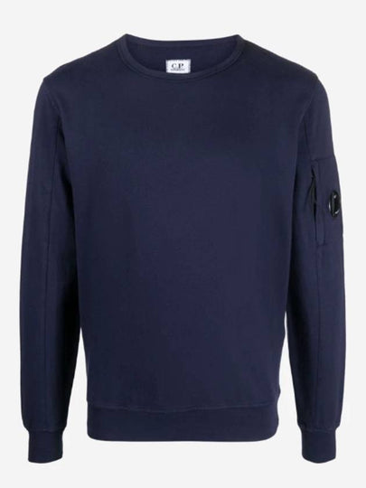 Light Fleece Sweatshirt Navy - CP COMPANY - BALAAN 2