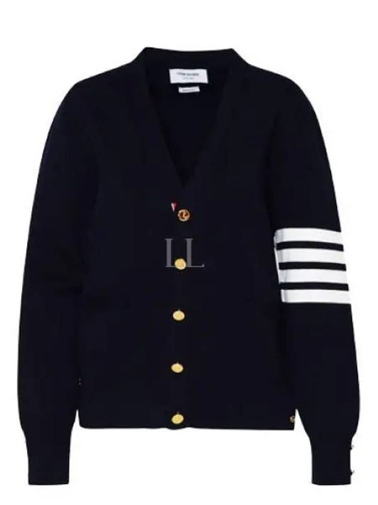 Milano Stitch 4 Bar Cardigan Navy - THOM BROWNE - BALAAN 2