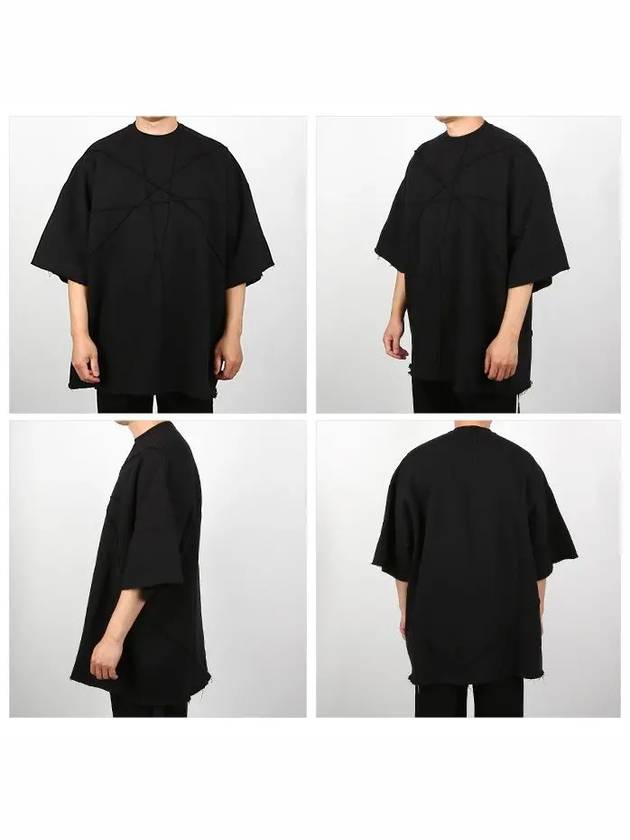 Dark Shadow Jumbo Crew Neck Cotton Short Sleeve T-Shirt Black - RICK OWENS - BALAAN 3