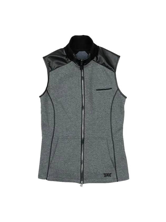 Hybrid Leather Trimmed Golf Vest Gray - PXG - BALAAN 1