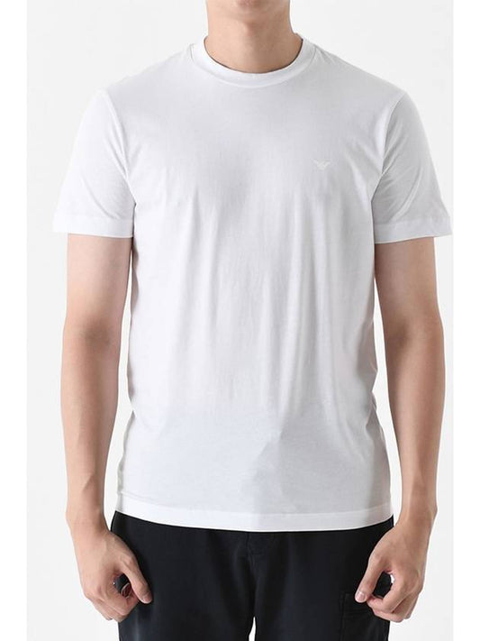 Armani Emporio 8N1D68 Two Pack Short Sleeve T Shirt White 1JPZZ 0100 - EMPORIO ARMANI - BALAAN 2