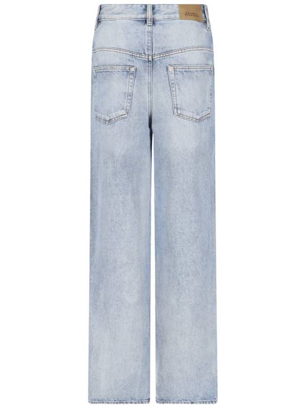 Denim Straight Pants PA0143FB B1H02E30LU BLUE - ISABEL MARANT ETOILE - BALAAN 3