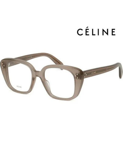 Eyewear Logo Square Eyeglasses Brown - CELINE - BALAAN 2