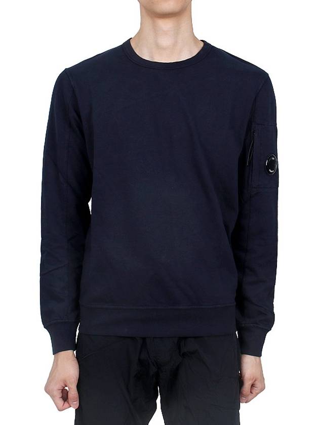 Light Fleece Sweatshirt Navy - CP COMPANY - BALAAN 2