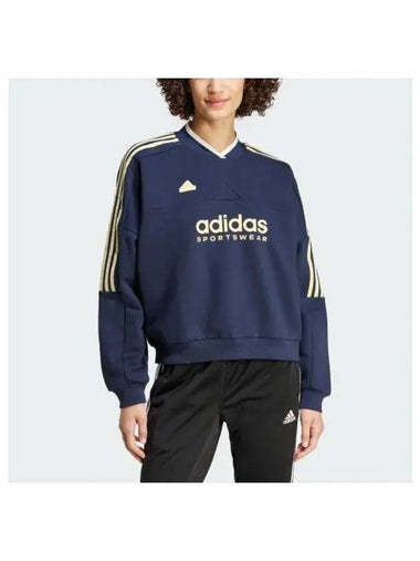 adidas T Row Cut 3S Fleece Sweatshirt IX3522 - ADIDAS - BALAAN 1