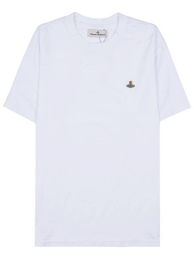 ORB Logo Cotton Short Sleeve T-Shirt White - VIVIENNE WESTWOOD - BALAAN 2