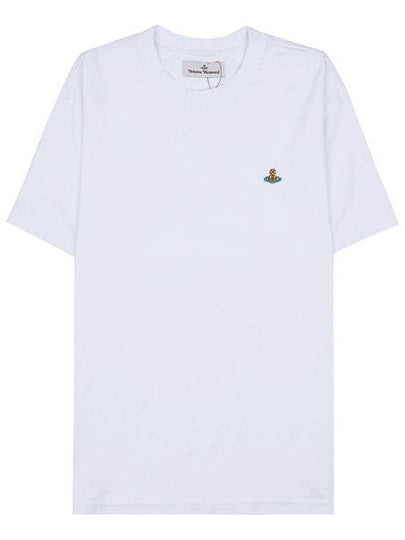 ORB Logo Cotton Short Sleeve T-Shirt White - VIVIENNE WESTWOOD - BALAAN 2