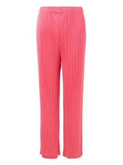 MC February Pleated Straight Pants Pink - ISSEY MIYAKE - BALAAN 2