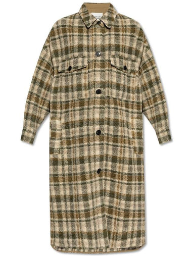 Marant Etoile Coat 'Fontizi', Women's, Green - ISABEL MARANT - BALAAN 1