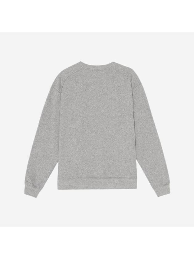 Embroidered Logo Cotton Sweatshirt Grey - GANNI - BALAAN 3