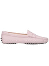 Women's Gommino Leather Driving Shoes Pink - TOD'S - BALAAN 2