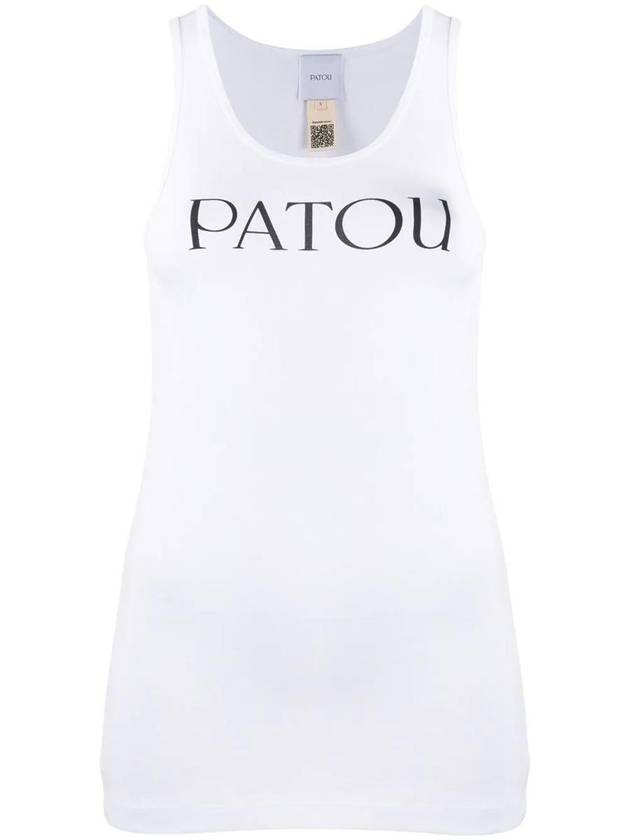 Women's Logo Print Sleeveless White - PATOU - BALAAN 2