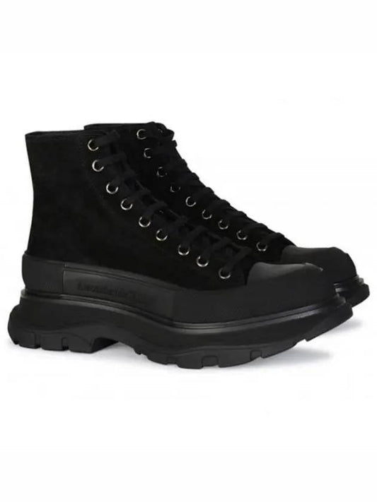 Women's Tread Slick Walker Boots Black - ALEXANDER MCQUEEN - BALAAN.