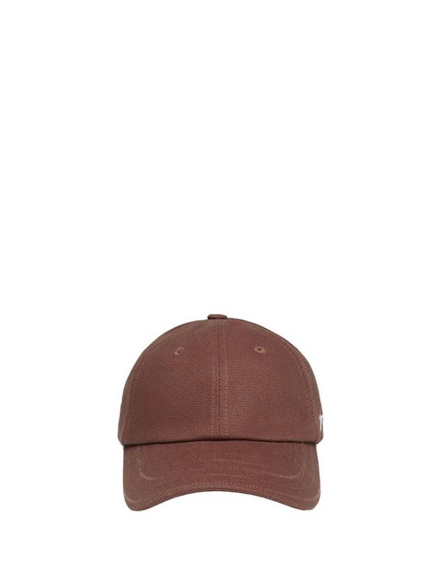 Logo Detail Cotton Ball Cap Brown - JACQUEMUS - BALAAN 3