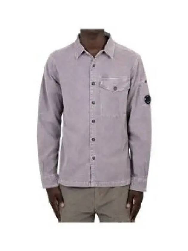 Lens Detail Long Sleeve Shirt Purple - CP COMPANY - BALAAN 2