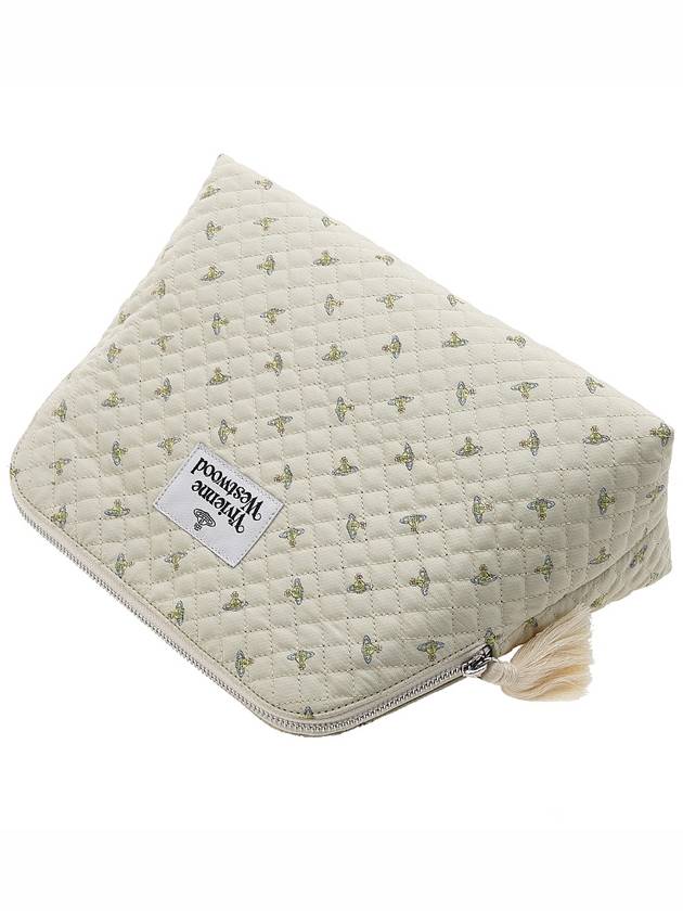 Quilted Baby ORB Wash Bag Beige - VIVIENNE WESTWOOD - BALAAN 5