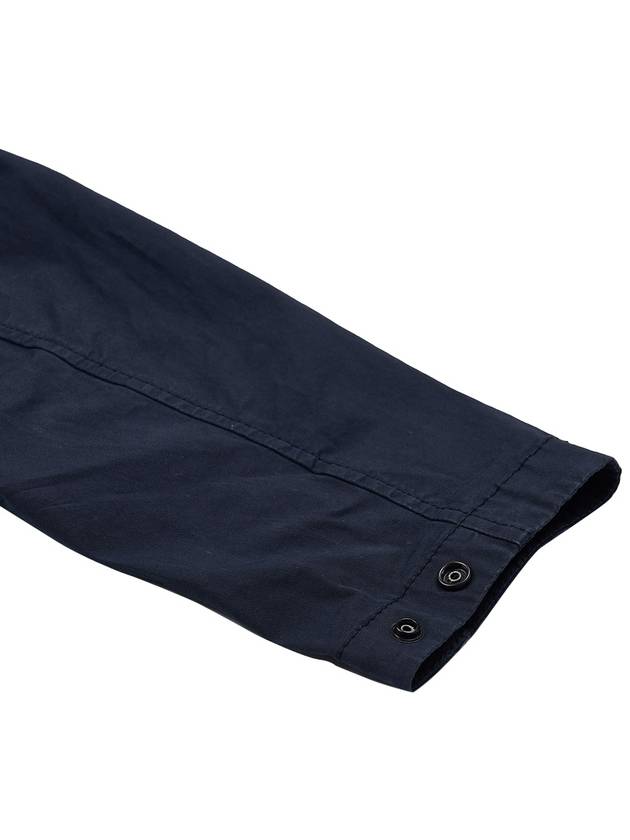 Supima Cotton Twill Stretch-TC Jacket Navy Blue - STONE ISLAND - BALAAN 11