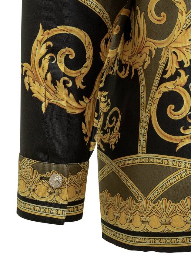 Shirt 10013601A11528 5BC60 BLACK DARK OLIVE GOLD - VERSACE - BALAAN 4