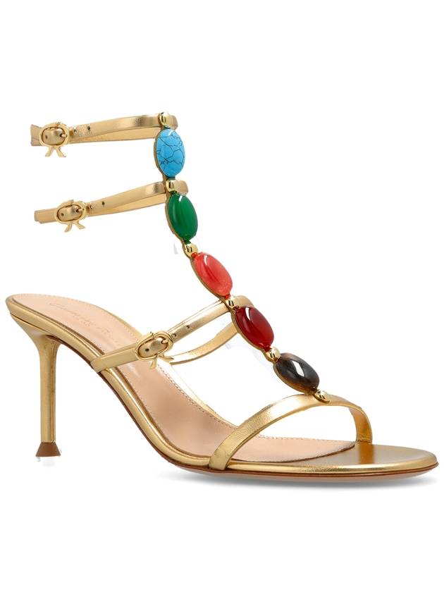 Gianvito Rossi Shanti High-heeled Sandals, Women's, Gold - GIANVITO ROSSI - BALAAN 4