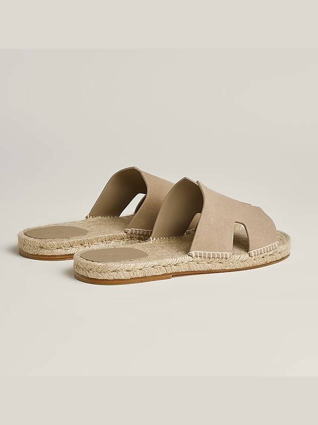 Antigua Espadrille Sandals Beige - HERMES - BALAAN 3