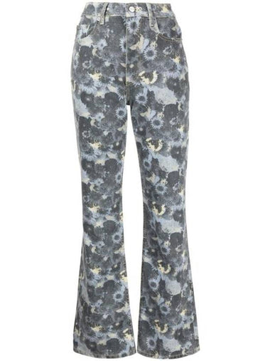 Betzy Print Jeans Grey - GANNI - BALAAN 1