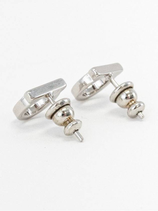 Gancini Earings Silver - SALVATORE FERRAGAMO - BALAAN 5