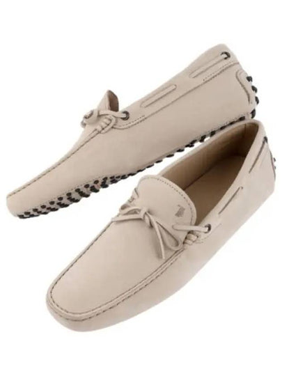 Gommino Nubuck Driving Shoes  Beige - TOD'S - BALAAN 2