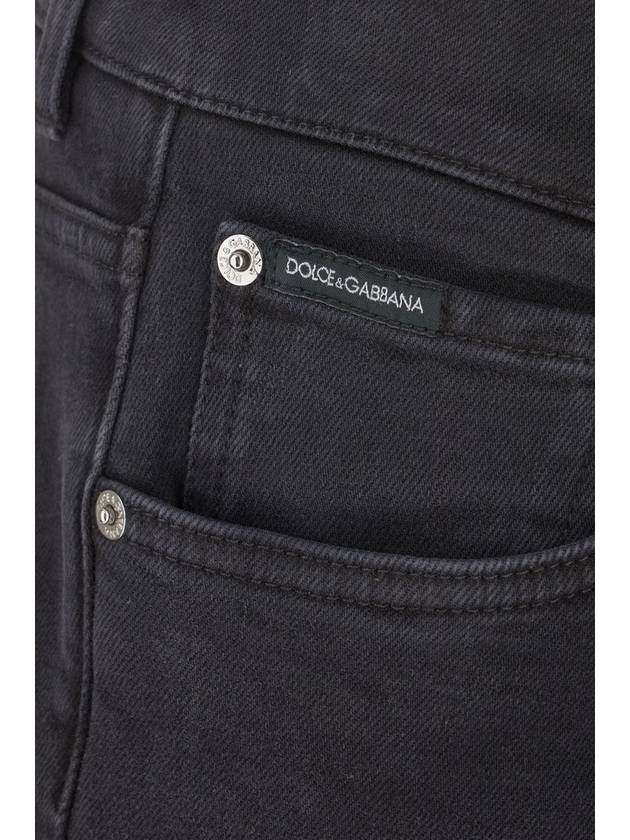 Men's Slim Fit Stretch Jeans Gray - DOLCE&GABBANA - BALAAN 4