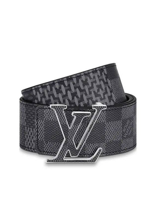 Men's LV Initial 40MM Reversible Belt Black - LOUIS VUITTON - BALAAN 1